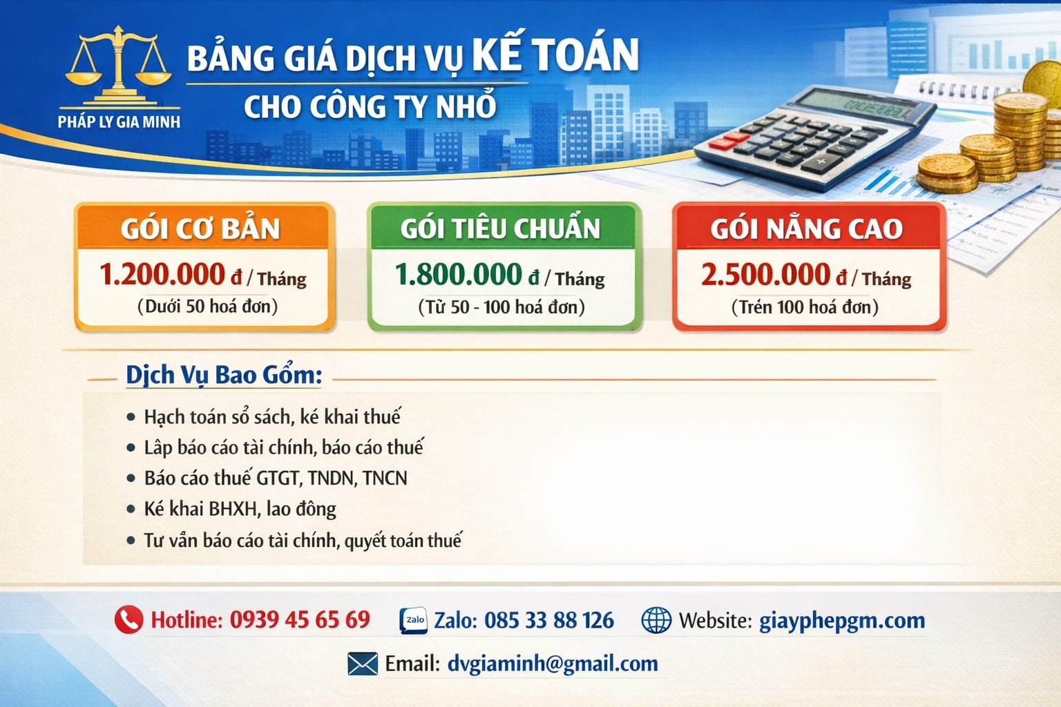Bảng giá dịch vụ thuế ban đầu công ty điện mặt trời