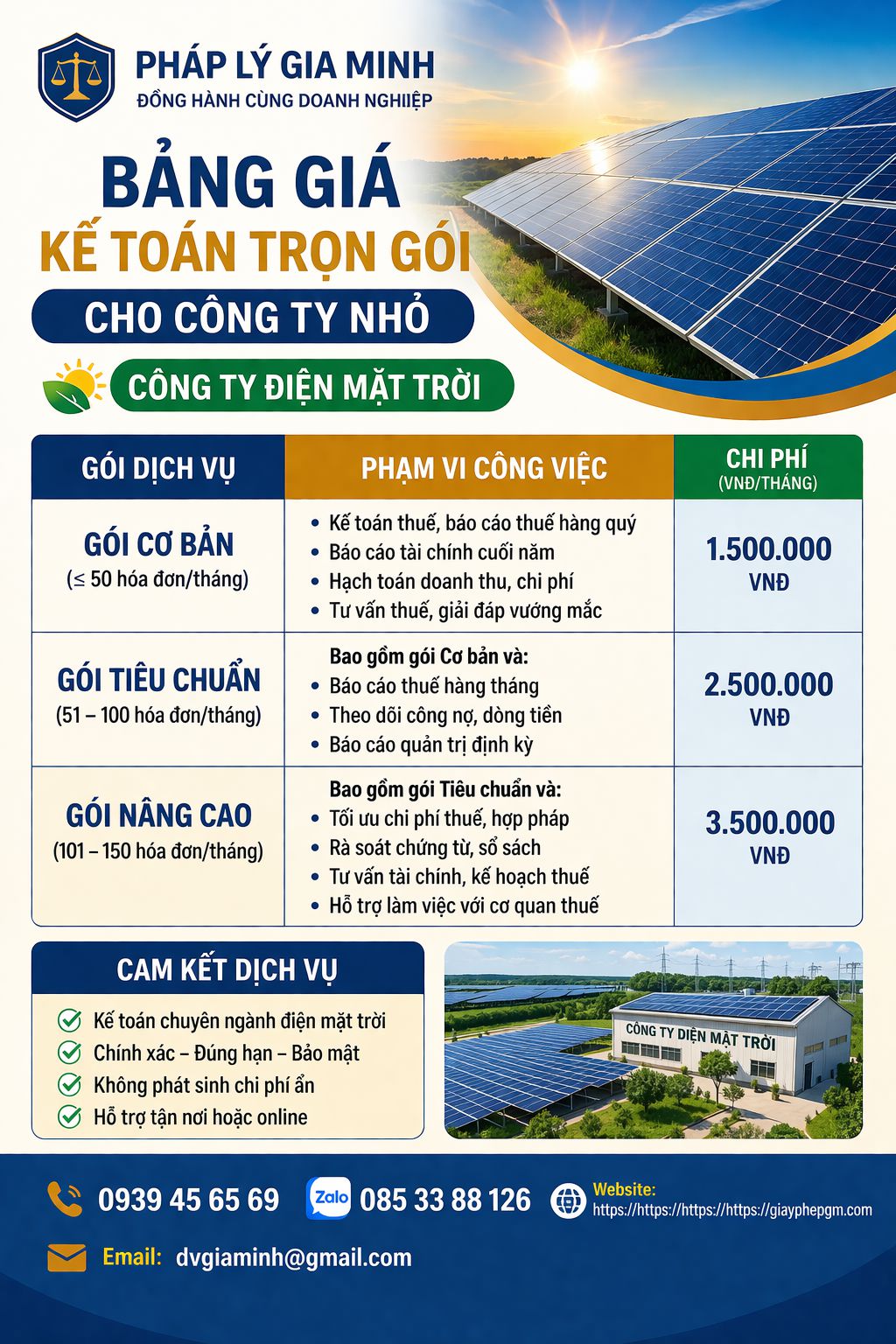 Bảng giá kế toán trọn gói cho công ty nhỏ tại đắk nông