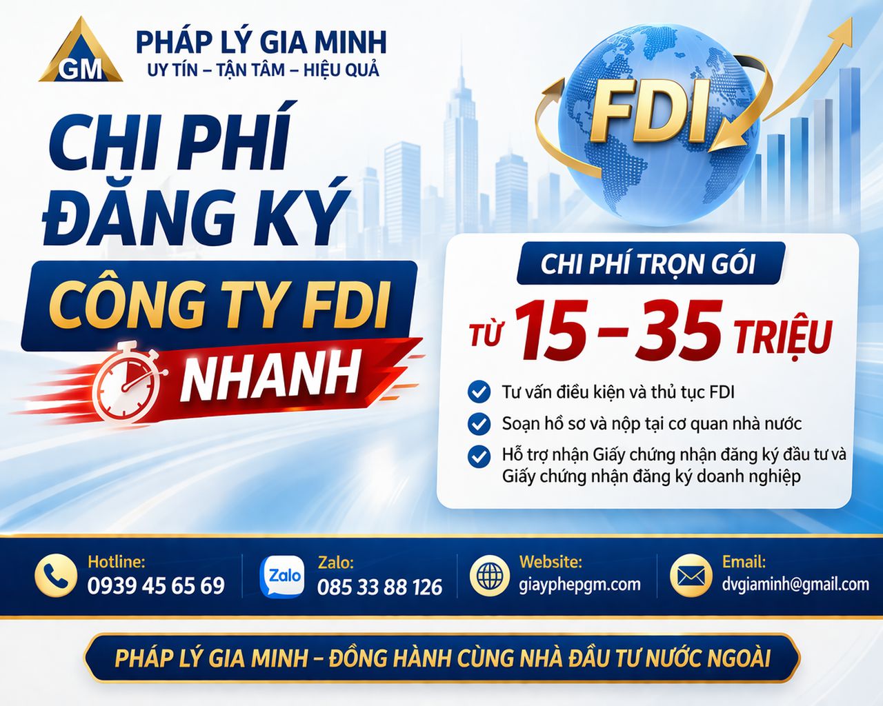 bảng giá làm hồ sơ fdi trọn gói tại bến tre
