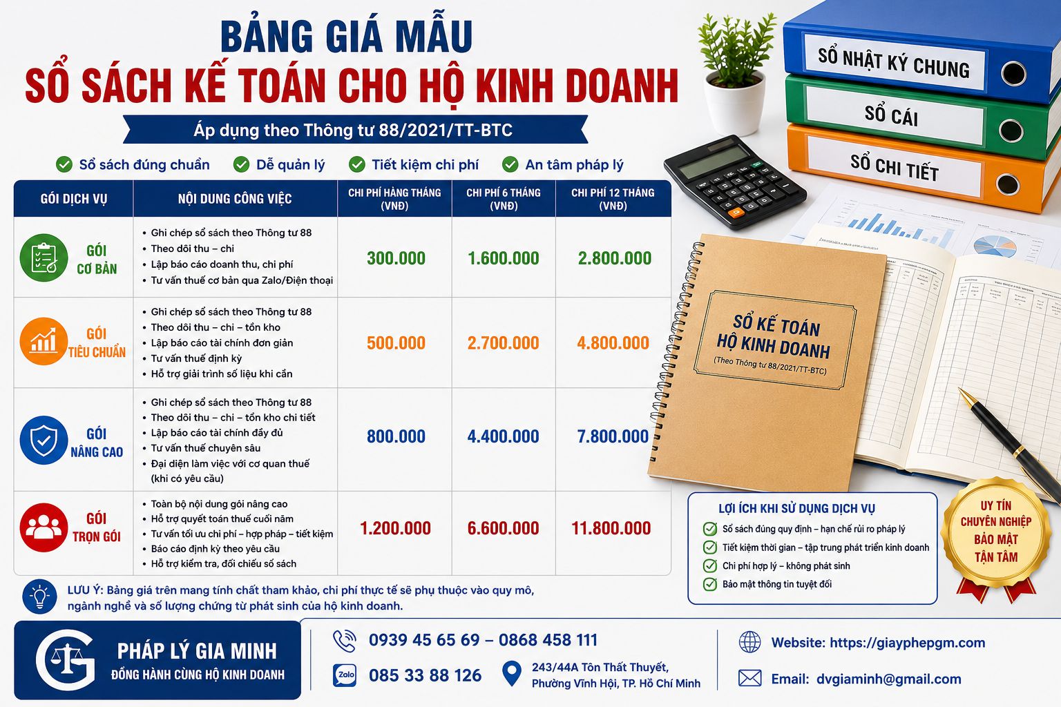 Thủ tục xin giấy phép an toàn thực phẩm cho nhà hàng tại Tuyên Quang 6 Bảng giá mẫu sổ sách kế toán cho hộ kinh doanh nhà hàng tại Tuyên Quang