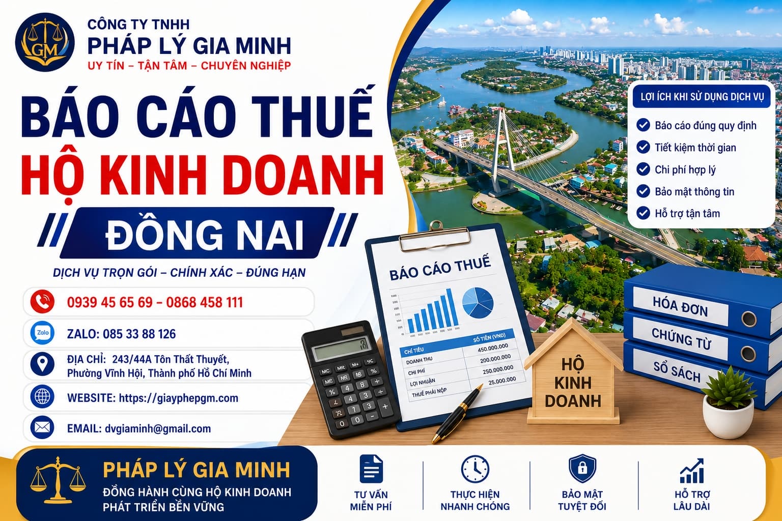 Dịch vụ kế toán cho hộ kinh doanh cá thể tại Đồng Nai – Uy tín, Trọn gói, Chính xác 9 Báo cáo thuế hộ kinh doanh Đồng Nai