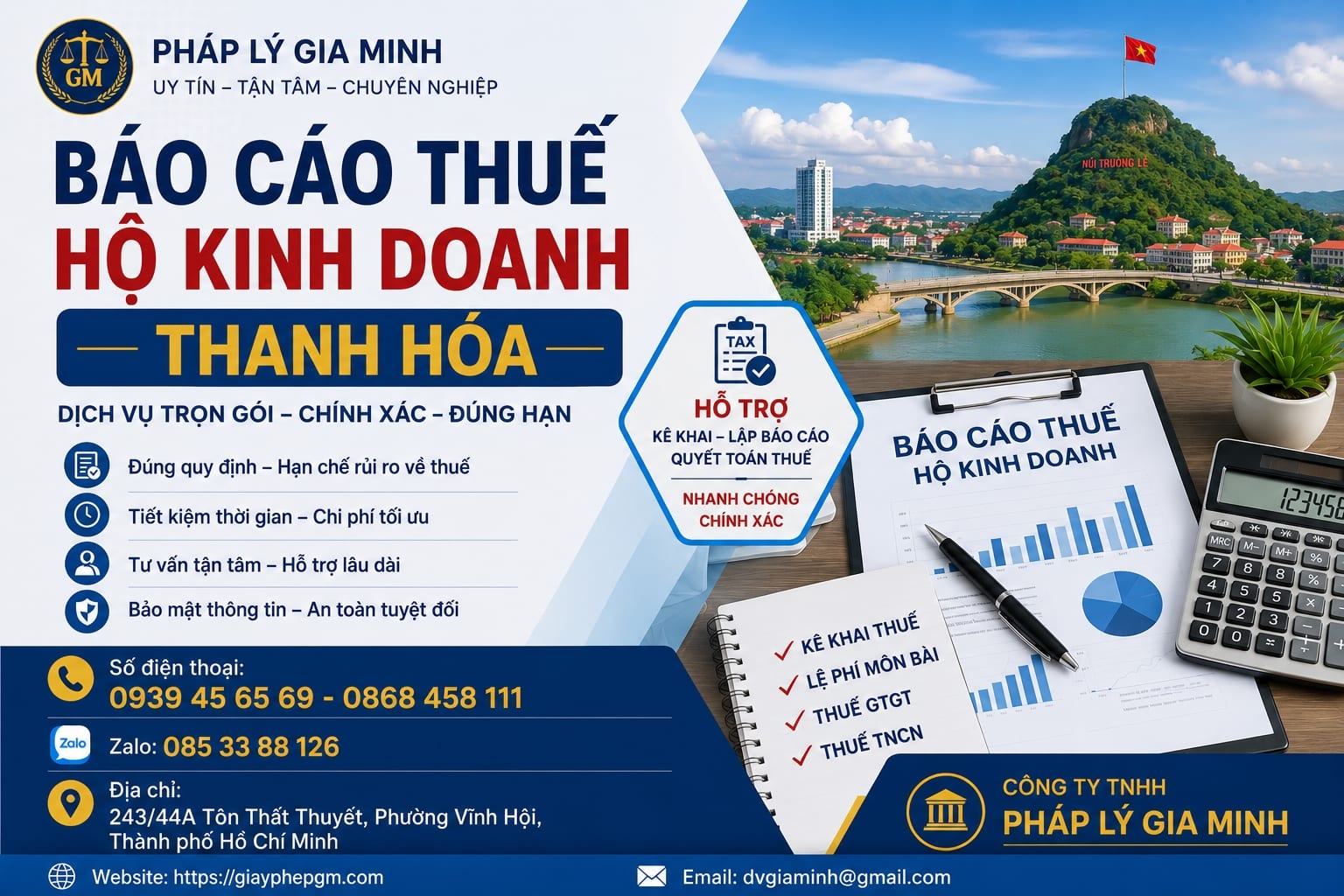 Báo cáo thuế hộ kinh doanh Thanh Hóa
