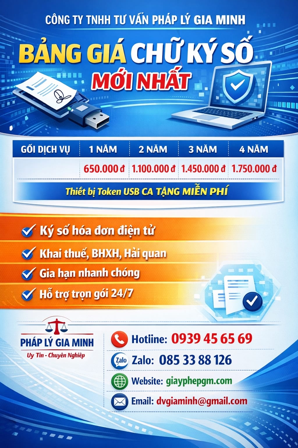 Báo giá hóa đơn điện tử cho công ty điện mặt trời tại bình định