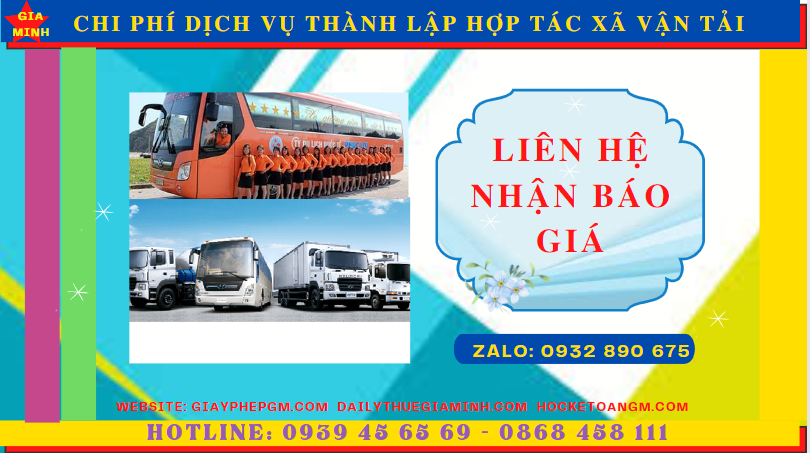 Chi phí thành lập hợp tác xã vận tải tại Bà Rịa Vũng Tàu