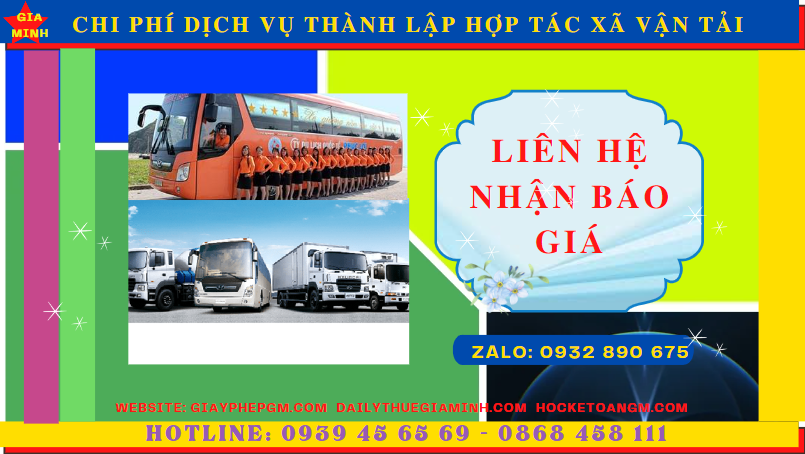 Dịch vụ thành lập hợp tác xã vận tải tại Quận 5