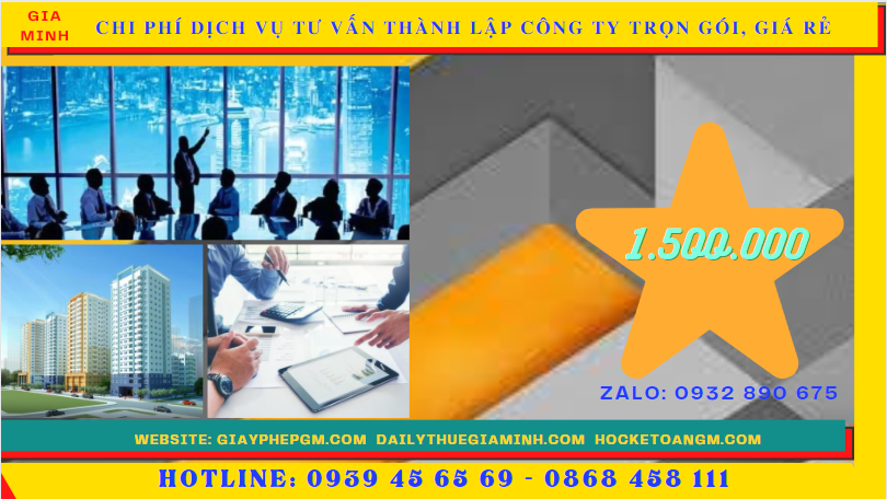 Dịch vụ tư vấn thành lập công ty trọn gói, giá rẻ tại ninh bình 5 Chi phí thành lập công ty trọn gói bao nhiêu tại Ninh Bình