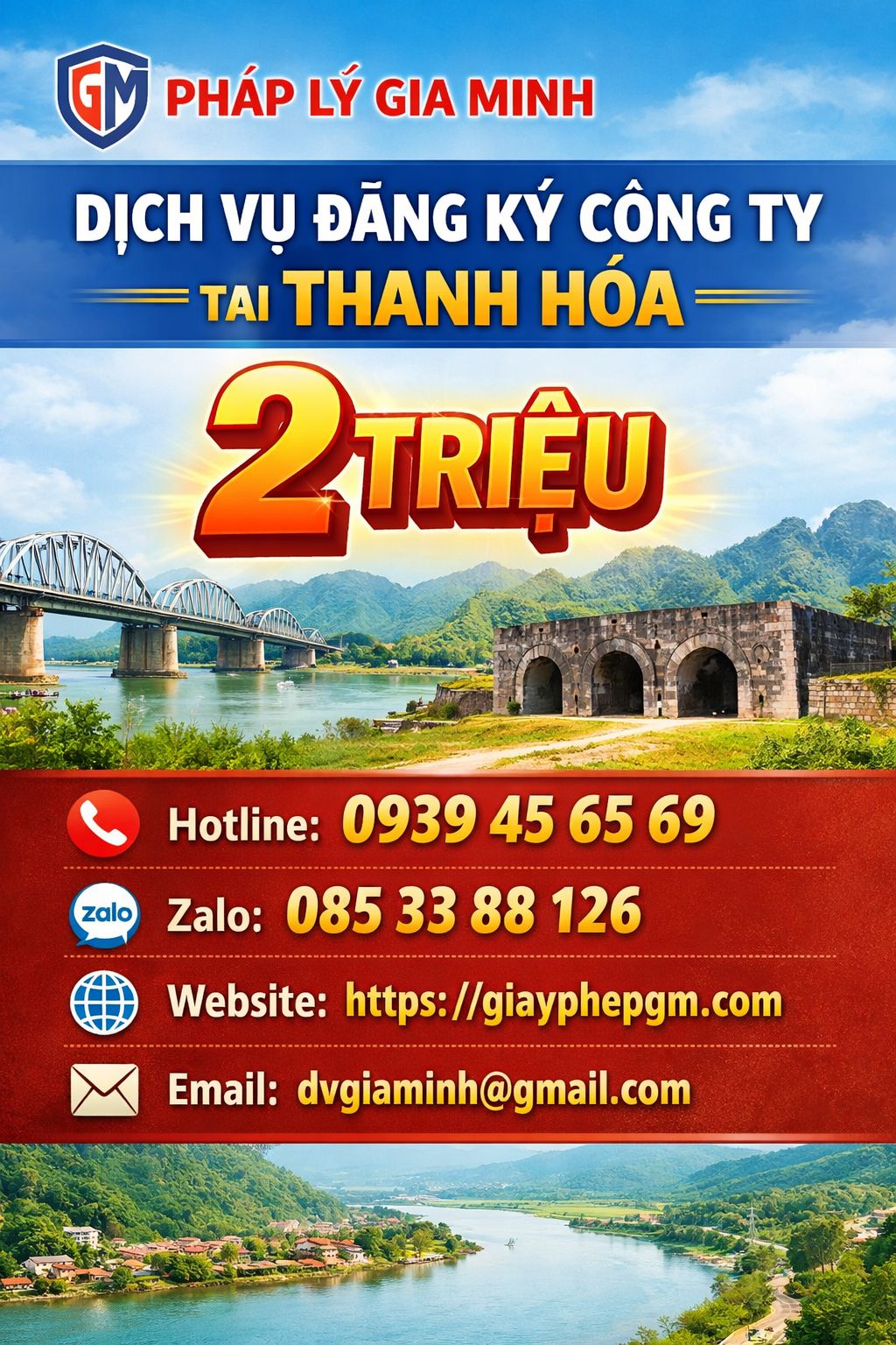 chi phí đăng ký thành lập công ty tại long an