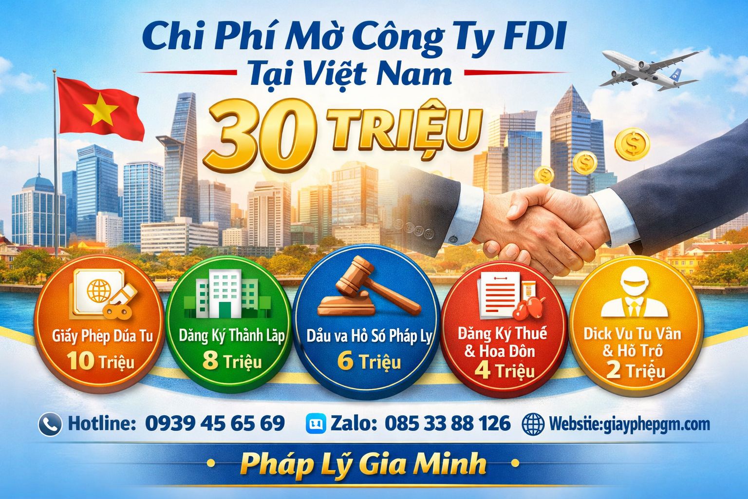 Chi phí mở công ty vốn ngoại tại bạc liêu