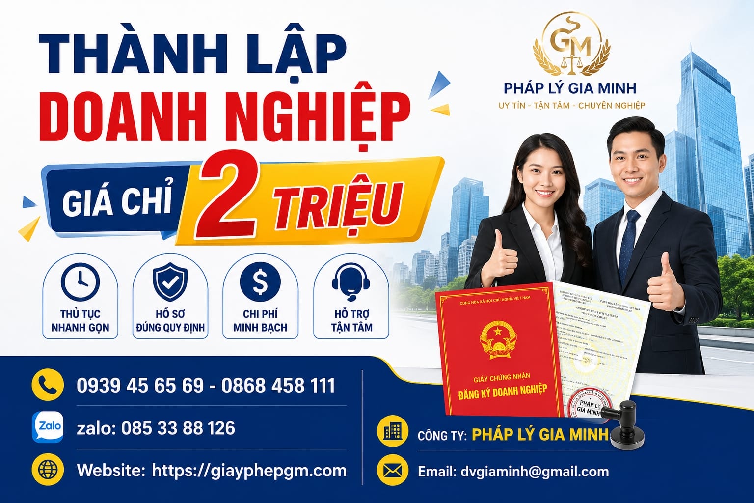 Chi phí thành lập công ty Điện Biên