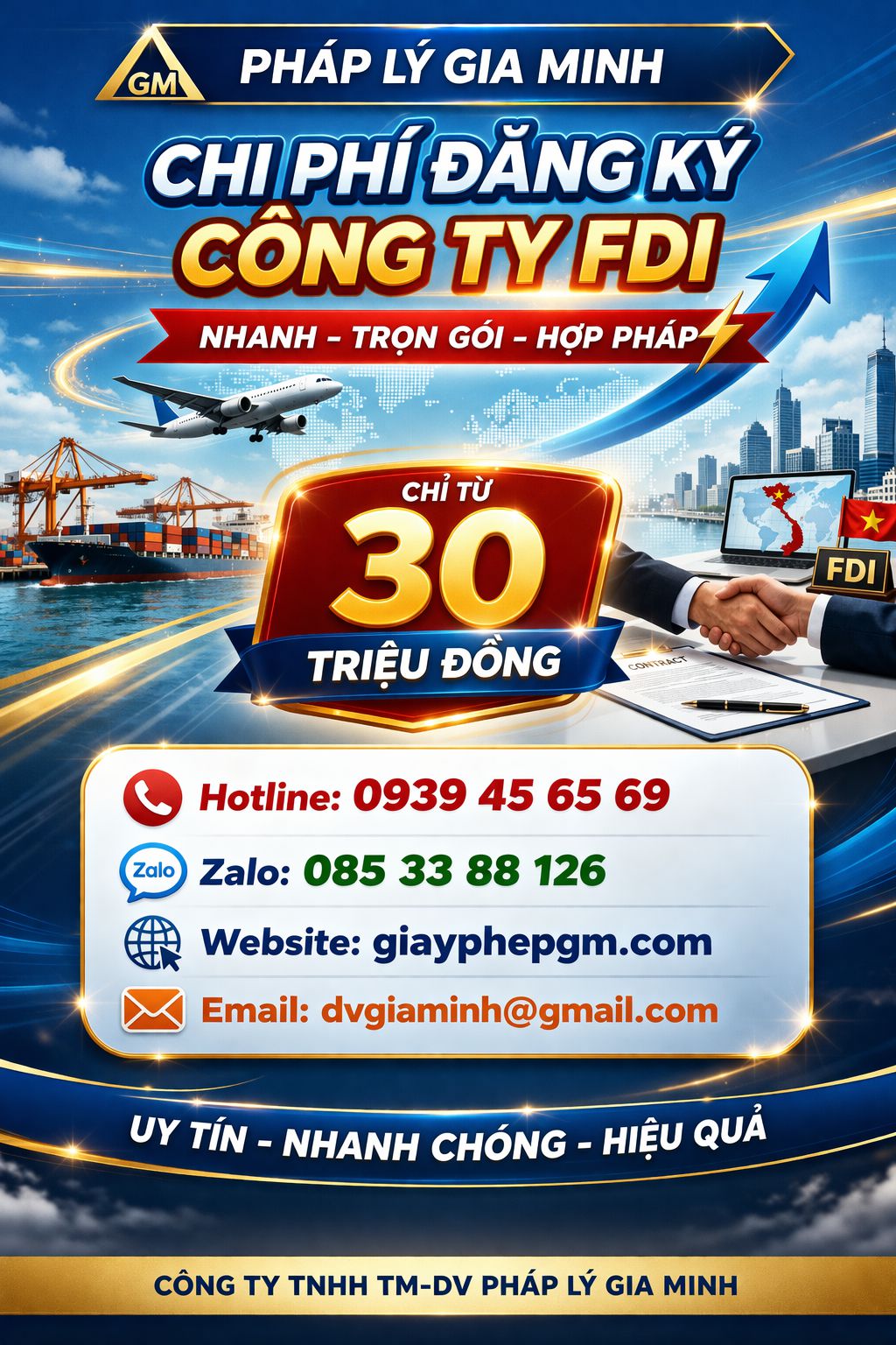 Chi phí thành lập công ty FDI uy tín giá rẻ tại yên bái