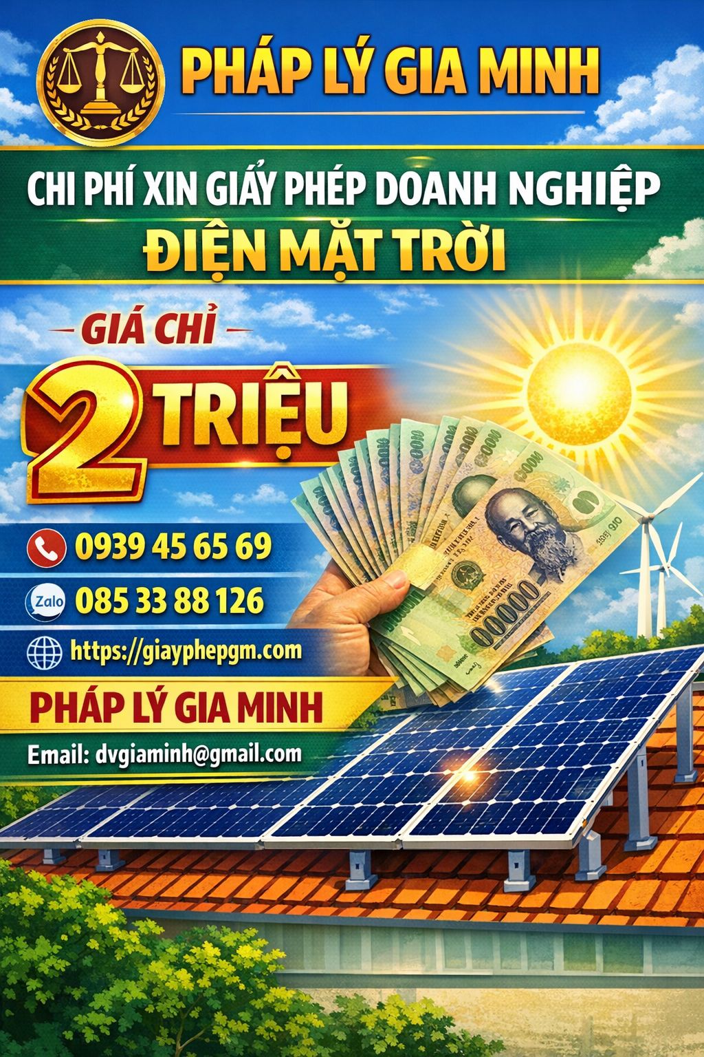 Thành lập công ty điện mặt trời tại Đồng Tháp – Thủ tục, hồ sơ, điều kiện chi tiết 2025 9 Chi phí thành lập doanh nghiệp tại hậu giang