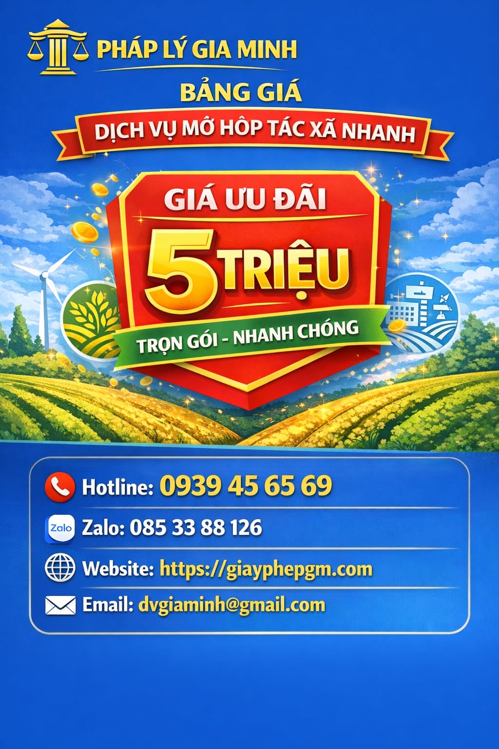 Chi phí thành lập hợp tác xã vận tải tại Ninh Thuận bao nhiêu