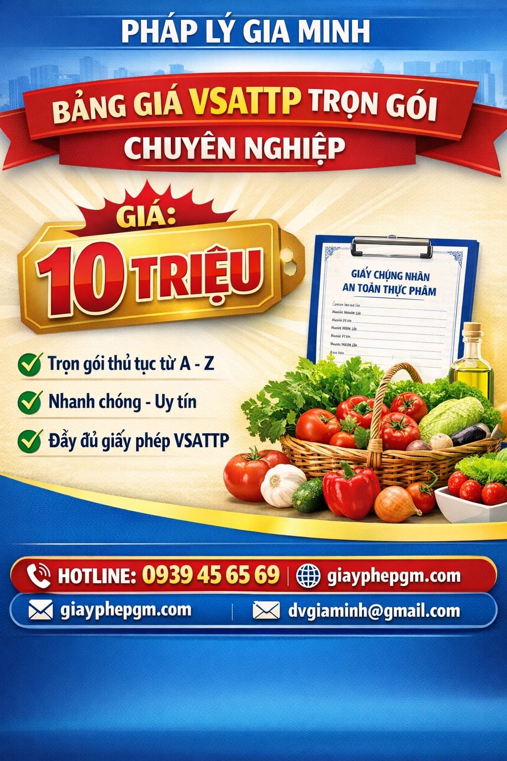 Chi phí xin giấy phép an toàn thực phẩm nhà hàng Hà Giang