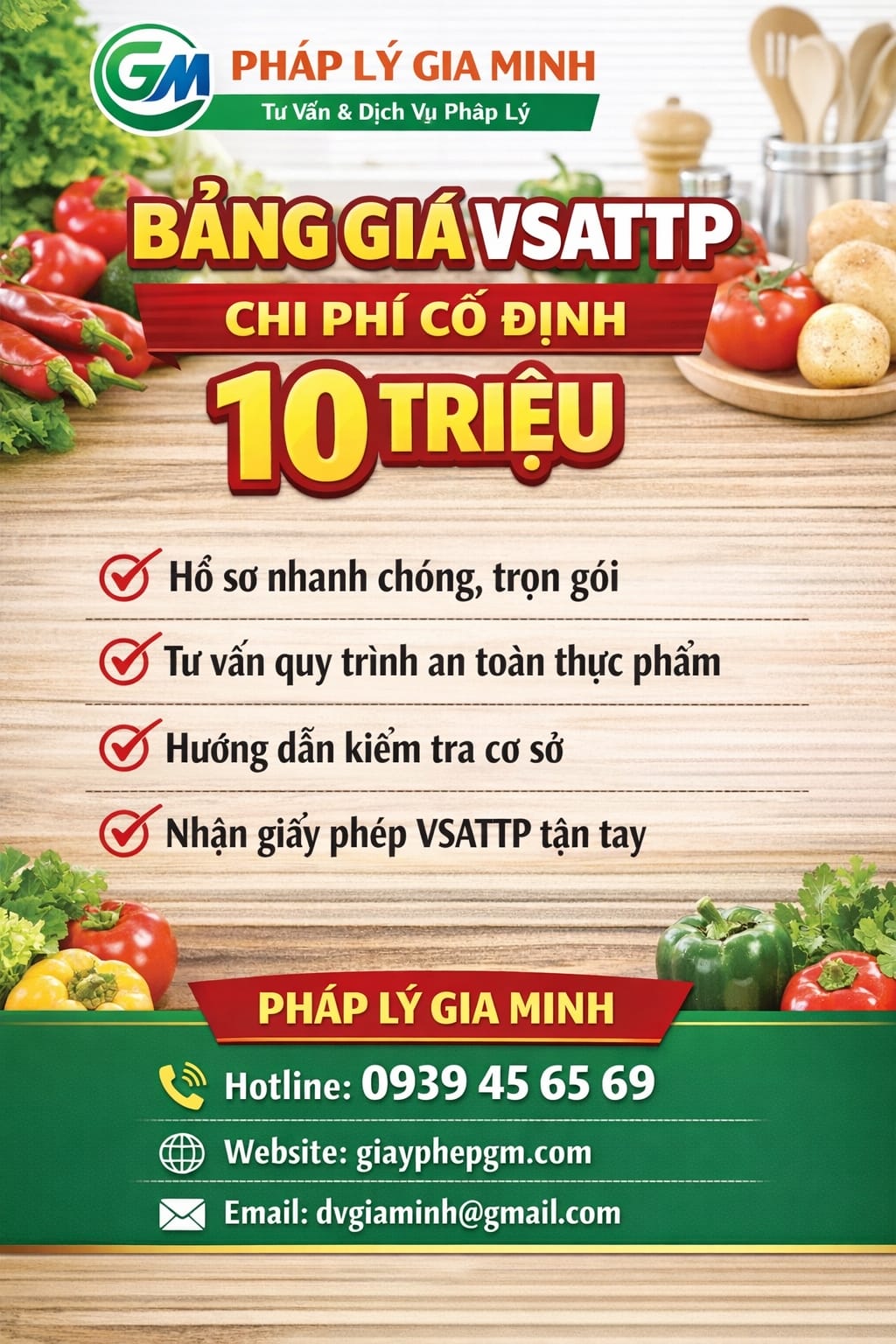 Thủ tục xin giấy phép an toàn thực phẩm cho nhà hàng tại Hòa Bình – Hướng dẫn đầy đủ 2025 7 Chi phí xin giấy phép an toàn thực phẩm tại Hòa Bình