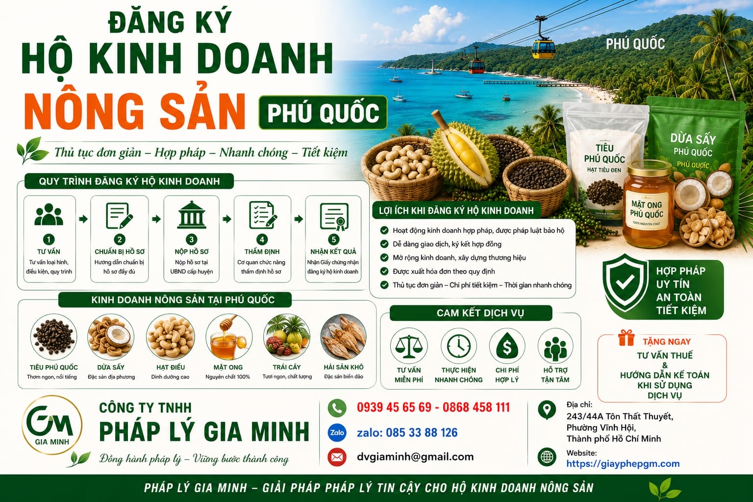 Đăng ký hộ kinh doanh nông sản Phú Quốc