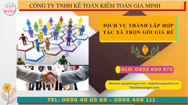 DỊCH VỤ THÀNH LẬP HỢP TÁC XÃ QUẬN HOÀNG MAI TRỌN GÓI GIÁ RẺ 4 Dịch vụ làm thủ tục thành lập hợp tác xã trọn gói giá rẻ tại Quận Hoàng Mai - Hà Nội