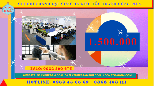 Thành lập công ty siêu tốc thành công 100% tại bình phước 5 Chi phí thành lập công ty nhanh chóng tại Bình Phước