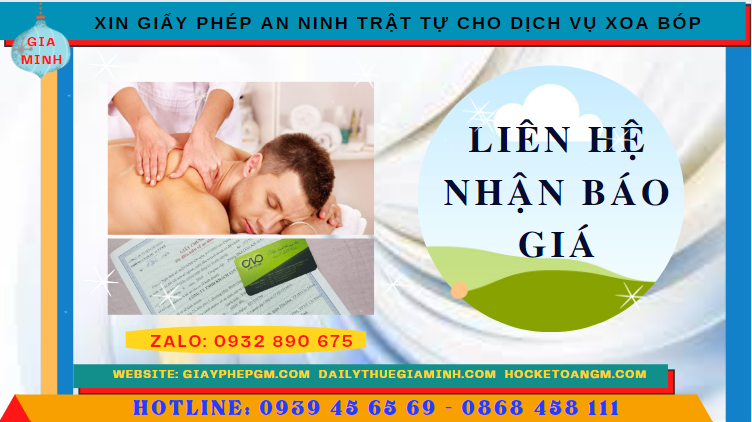 Chi phí xin giấy phép an ninh trật tự cho dịch vụ xoa bóp tại Thành Phố Đà Nẵng