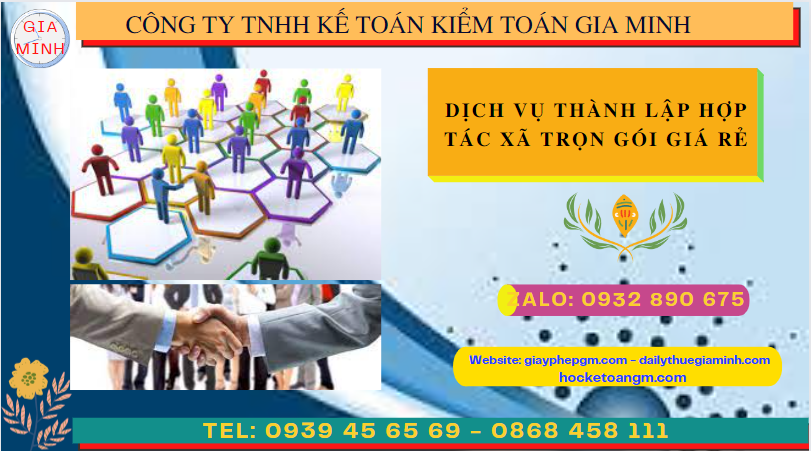 Dịch vụ thành lập hợp tác xã quận thanh khê trọn gói giá rẻ 4 Dịch vụ làm thủ tục thành lập hợp tác xã trọn gói giá rẻ tại Quận Thanh Khê