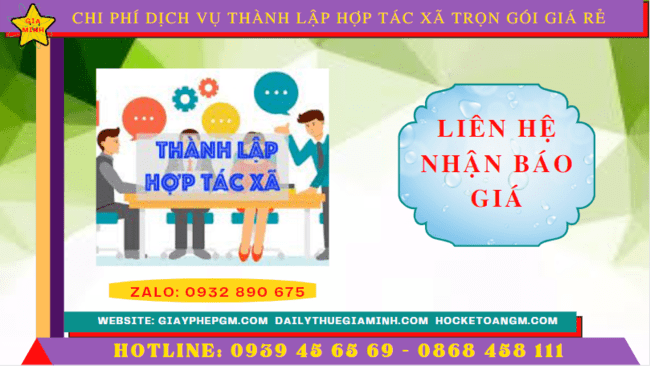 DỊCH VỤ THÀNH LẬP HỢP TÁC XÃ THÀNH PHỐ ĐÀ NẴNG TRỌN GÓI GIÁ RẺ 5 Chi phí dịch vụ thành lập hợp tác xã tại thành phố Đà Nẵng
