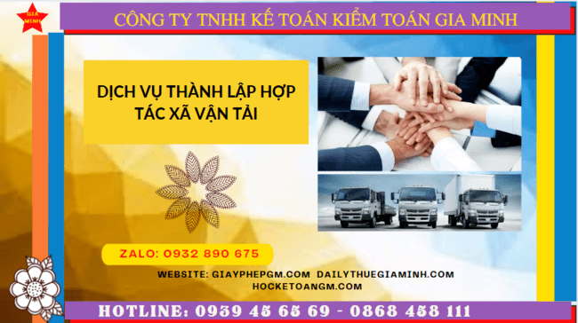 Dịch vụ thành lập hợp tác xã vận tải tại Quận Thanh Xuân