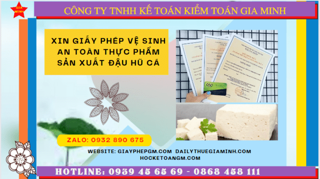 XIN GIẤY PHÉP VSATTP SẢN XUẤT ĐẬU HŨ CÁ TẠI THÀNH PHỐ ĐÀ NẴNG 4 Hồ sơ xin giấy phép VSATTP sản xuất đậu hũ cá tại thành phố Đà Nẵng