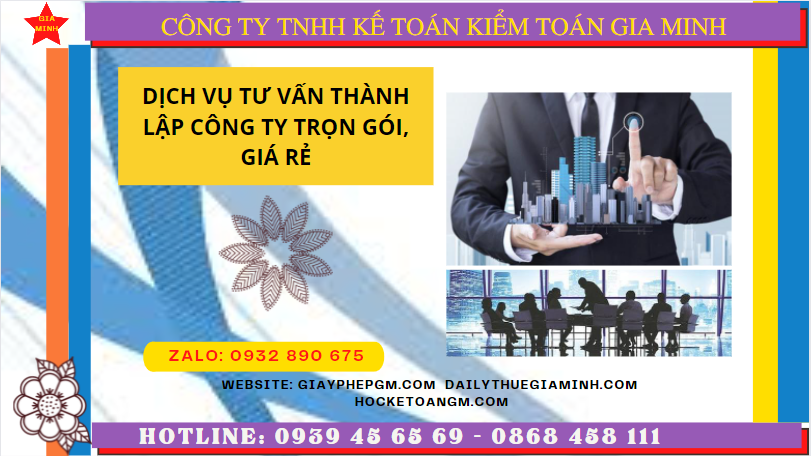 Dịch vụ tư vấn thành lập công ty trọn gói, giá rẻ tại ninh bình 4 Dịch vụ thành lập công ty trọn gói giá rẻ tại Ninh Bình