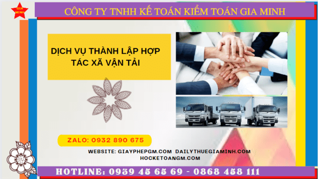 Dịch vụ thành lập hợp tác xã vận tải tại Thành phố Phủ Lý