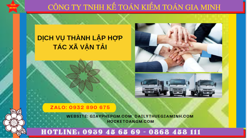 Dịch vụ thành lập hợp tác xã vận tải tại Quận 4