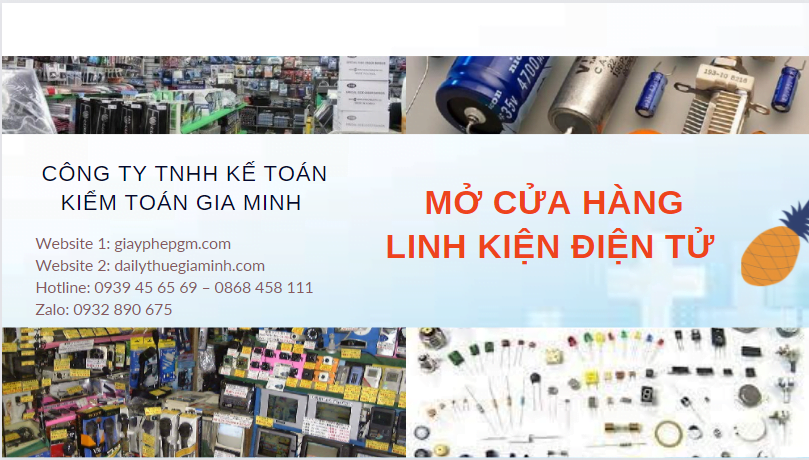 Tư vấn mở cửa hàng bán linh kiện điện tử tại Tiền Giang