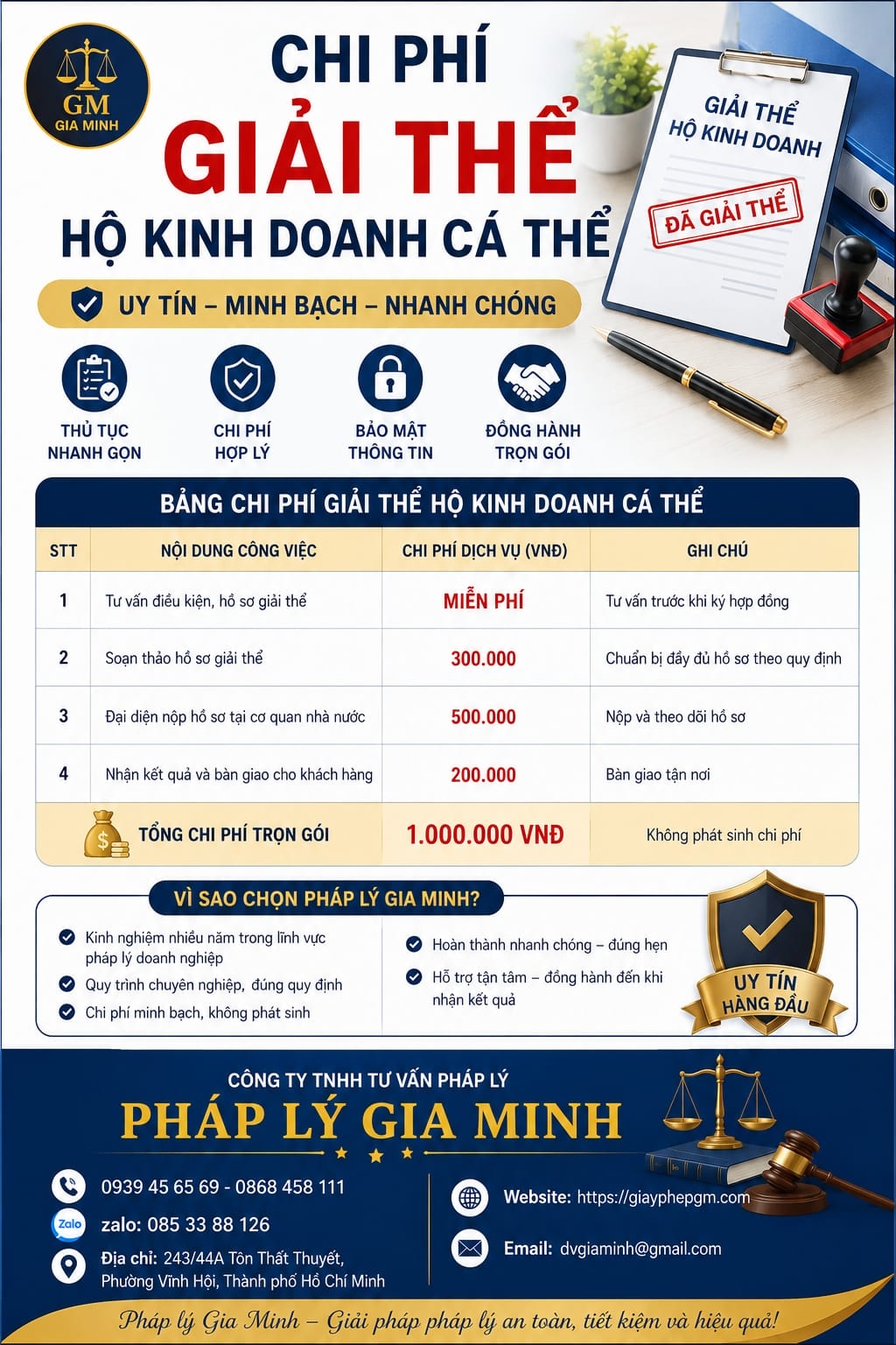 Dịch vụ giải thể hộ kinh doanh trọn gói tại Đà Nẵng nhanh chóng 2026 4 Dịch vụ giải thể hộ kinh doanh trọn gói tại Đà Nẵng