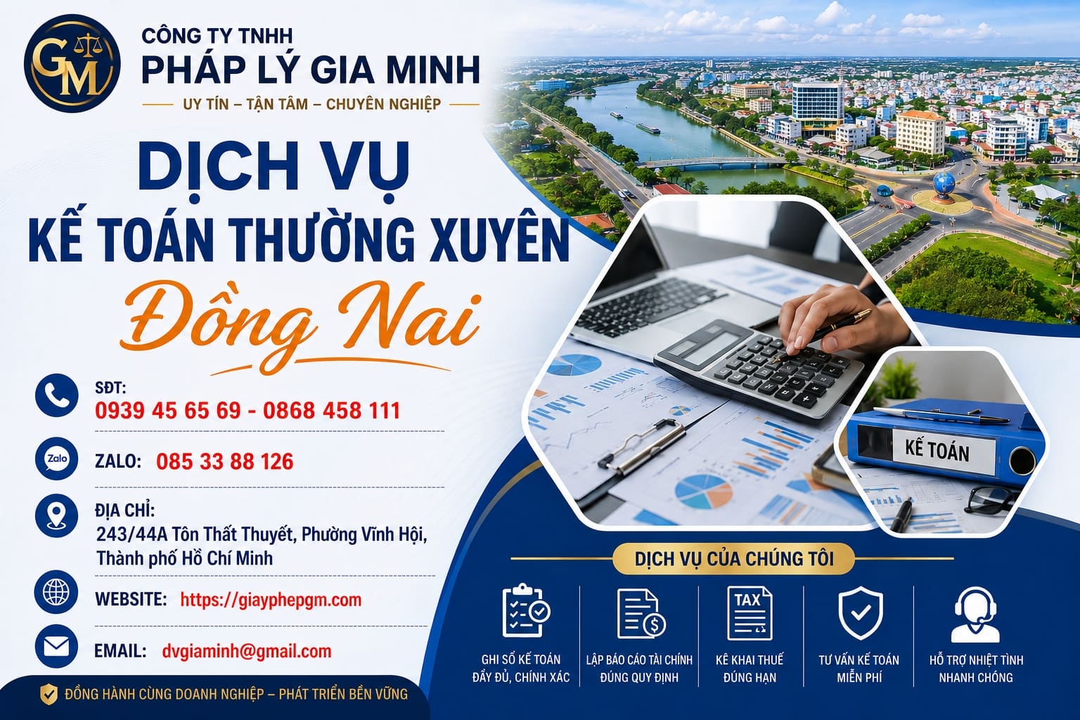 Dịch vụ kế toán cho hộ kinh doanh cá thể tại Đồng Nai – Uy tín, Trọn gói, Chính xác 11 Dịch vụ kế toán thường xuyên Đồng Nai