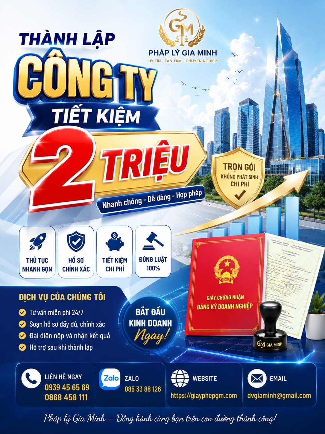 Dịch vụ thành lập công ty tại Đồng Tháp trọn gói