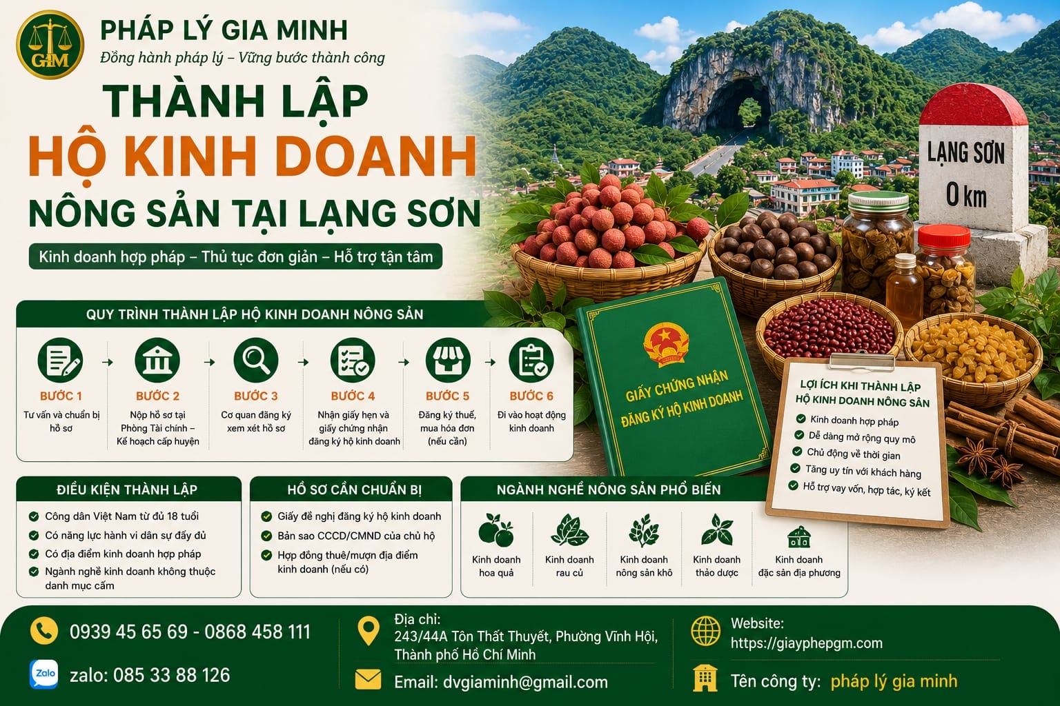 THÀNH LẬP HỘ KINH DOANH NÔNG SẢN TẠI LẠNG SƠN 13 Dịch vụ thành lập hộ kinh doanh nông sản Lạng Sơn