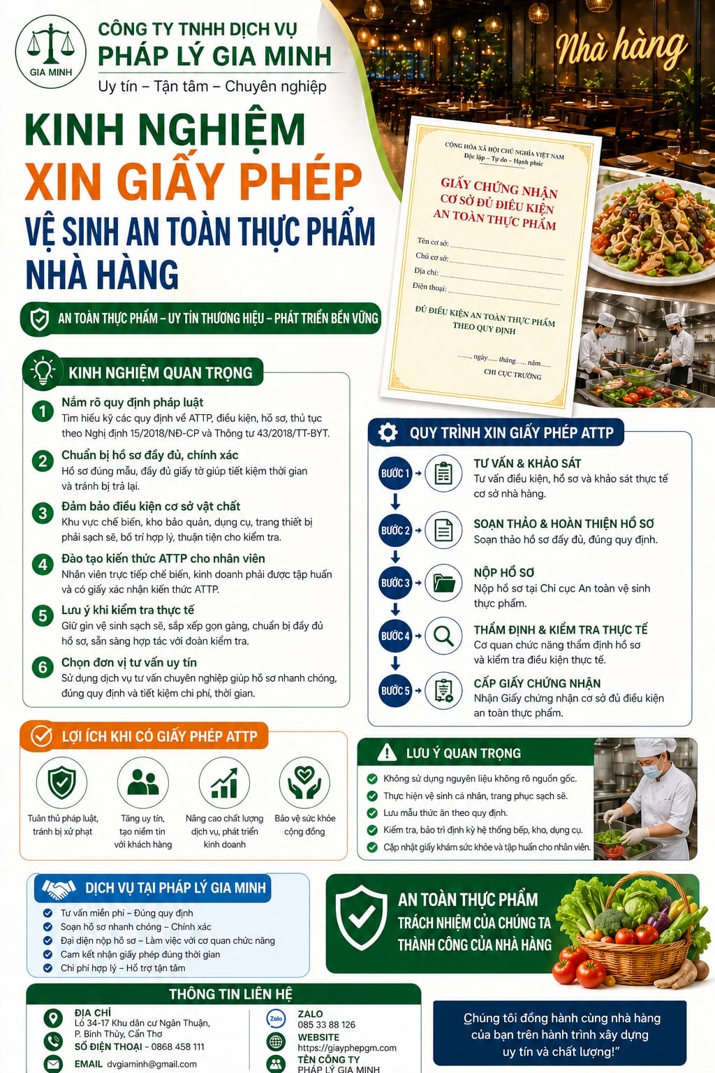 Thủ Tục Xin Giấy Phép An Toàn Thực Phẩm Cho Nhà Hàng Tại Lai Châu 5 Điều kiện cấp giấy phép an toàn thực phẩm nhà hàng Lào Cai