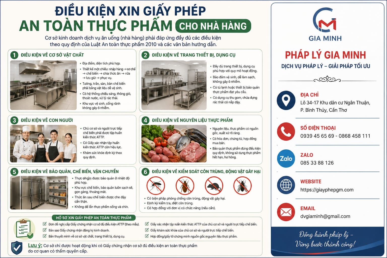 Điều kiện cấp giấy phép an toàn thực phẩm nhà hàng Yên Bái