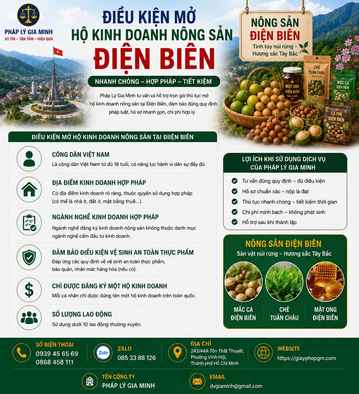 Thành lập hộ kinh doanh nông sản tại Điện Biên – Nhanh chóng, uy tín, trọn gói 12 Điều kiện mở hộ kinh doanh nông sản Điện Biên