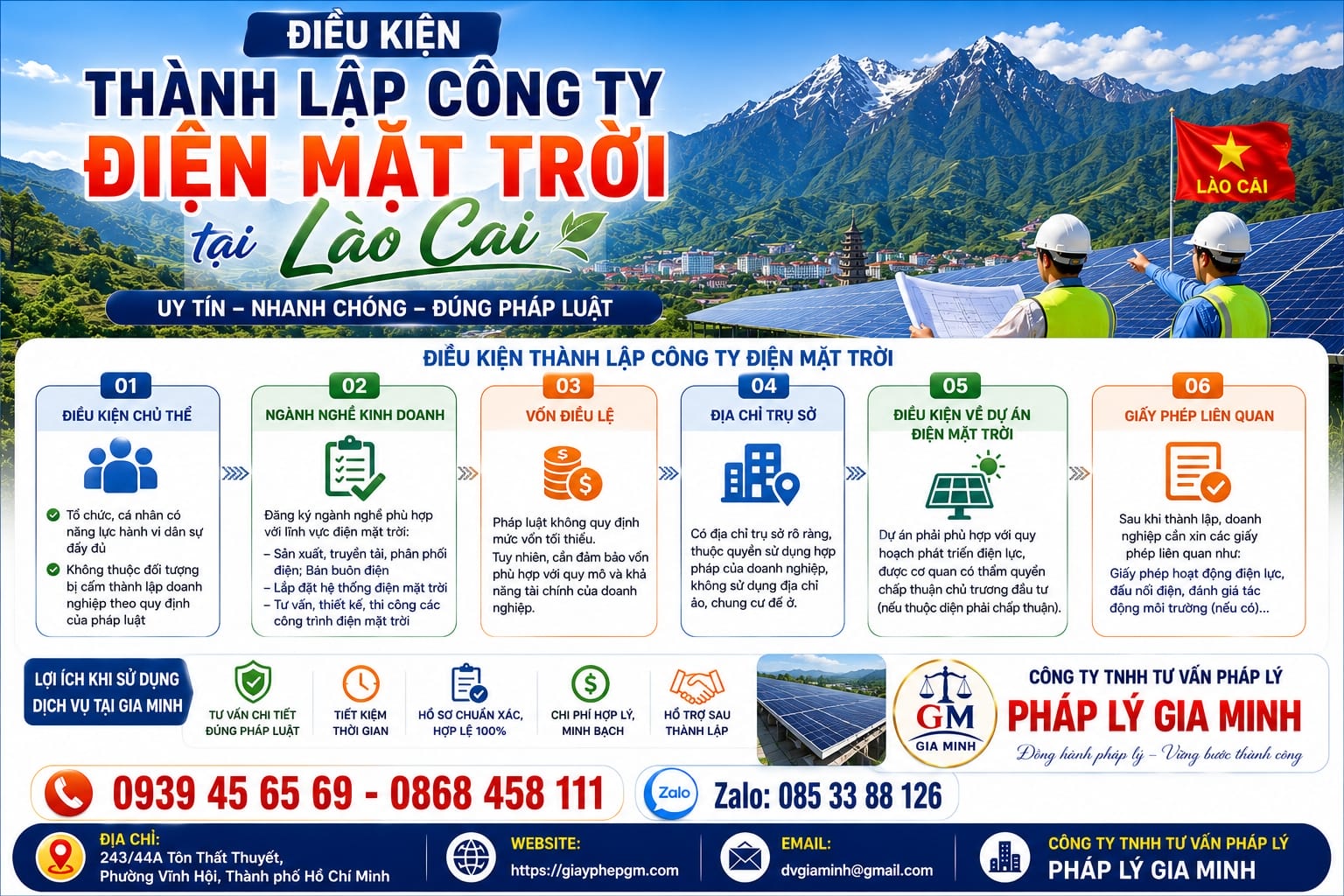Thành lập công ty điện mặt trời tại Lào Cai 12 Điều kiện thành lập công ty điện mặt trời tại Lào Cai