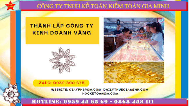 Điều kiện để kinh doanh vàng tại Quận 8 - TPHCM