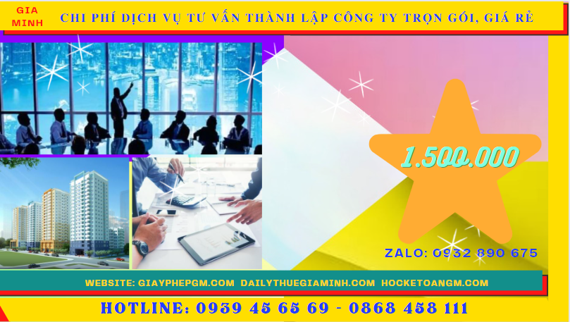 Dịch vụ tư vấn thành lập công ty trọn gói, giá rẻ tại hòa bình 5 Chi phí thành lập công ty trọn gói bao nhiêu tại Hòa Bình