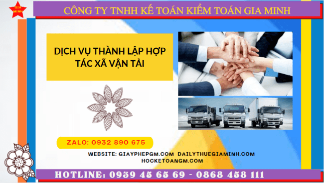 Dịch vụ thành lập hợp tác xã vận tải tại Quận 6