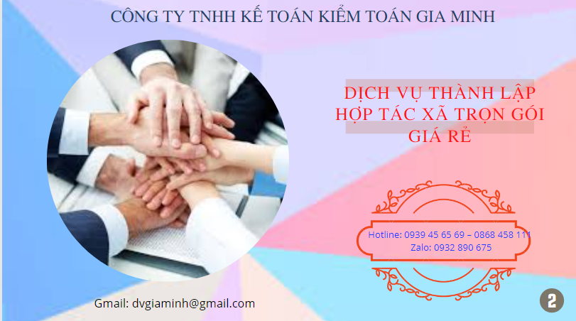 DỊCH VỤ THÀNH LẬP HỢP TÁC XÃ CÀ MAU TRỌN GÓI GIÁ RẺ 6 Dịch vụ thành lập hợp tác xã Cà Mau trọn gói giá rẻ