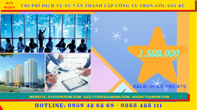 Dịch vụ tư vấn thành lập công ty trọn gói, giá rẻ tại sơn la 5 Chi phí thành lập công ty trọn gói bao nhiêu tại Sơn La