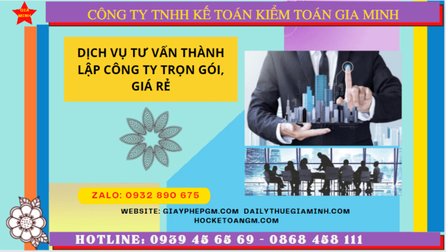 Dịch vụ tư vấn thành lập công ty trọn gói, giá rẻ tại cao bằng 4 Dịch vụ thành lập công ty trọn gói giá rẻ tại Cao Bằng