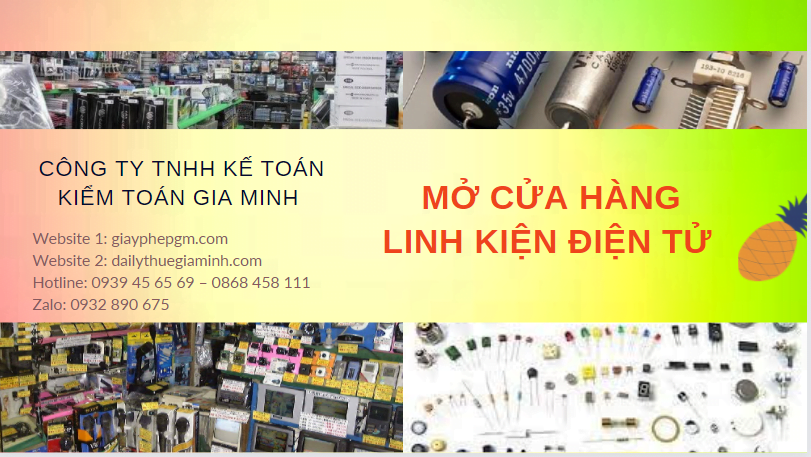 Tư vấn mở cửa hàng bán linh kiện điện tử tại Vĩnh Long