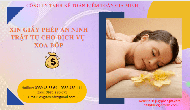 XIN GIẤY PHÉP AN NINH TRẬT TỰ CHO DỊCH VỤ XOA BÓP TẠI CÀ MAU 3 Xin cấp giấy chứng nhận an ninh trật tự tại Cà Mau
