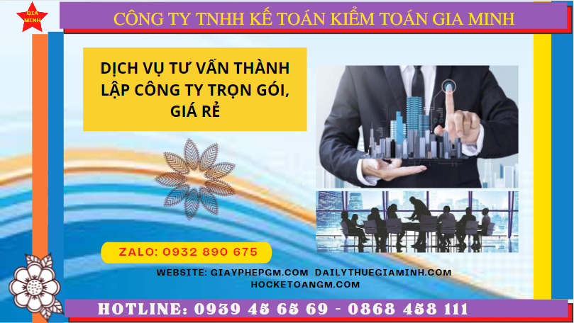 Dịch vụ tư vấn thành lập công ty trọn gói, giá rẻ tại điện biên 4 Dịch vụ thành lập công ty trọn gói giá rẻ tại Điện Biên