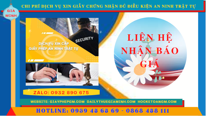 Dịch vụ xin giấy chứng nhận đủ điều kiện an ninh trật tự tại phú yên 5 Chi phí xin giấy phép an ninh trật tự nhanh gọn tại Phú Yên