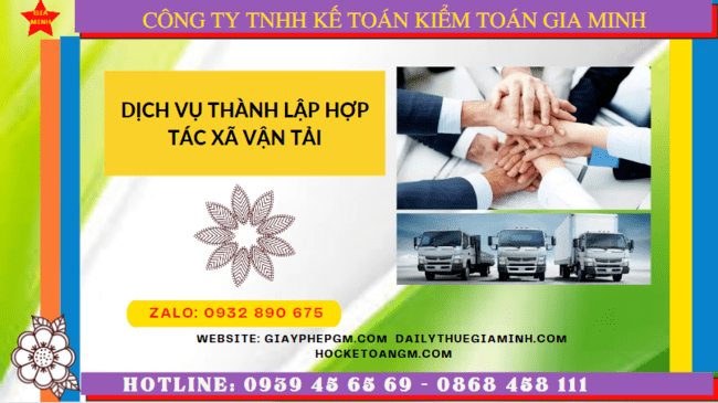 DỊCH VỤ THÀNH LẬP HỢP TÁC XÃ VẬN TẢI TẠI ĐỒNG THÁP 6 Dịch vụ thành lập hợp tác xã vận tải tại Đồng Tháp