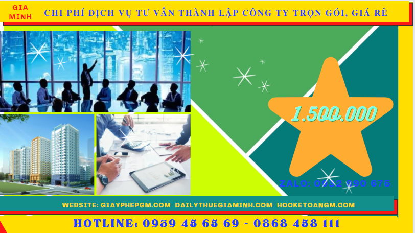 Dịch vụ tư vấn thành lập công ty trọn gói, giá rẻ tại tp hưng yên 5 Chi phí thành lập công ty trọn gói bao nhiêu tại Hưng Yên